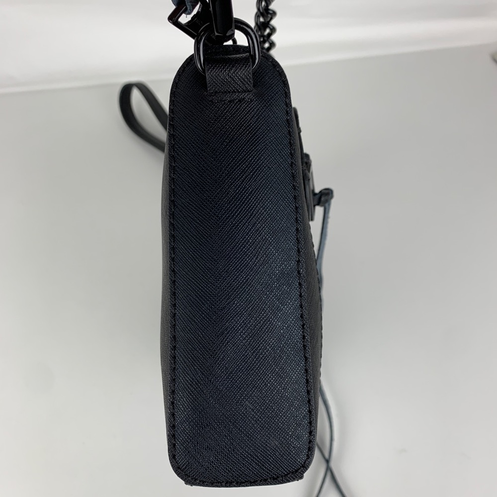 Rebecca Minkoff Black Leather Avery Crossbody Bag - Picture 6 of 7